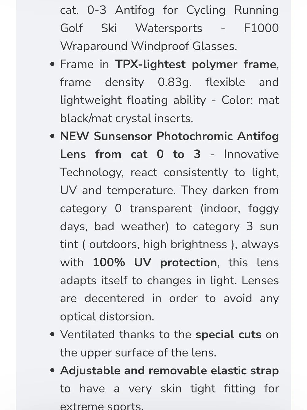 Bertoni Photochromic Sunglasses